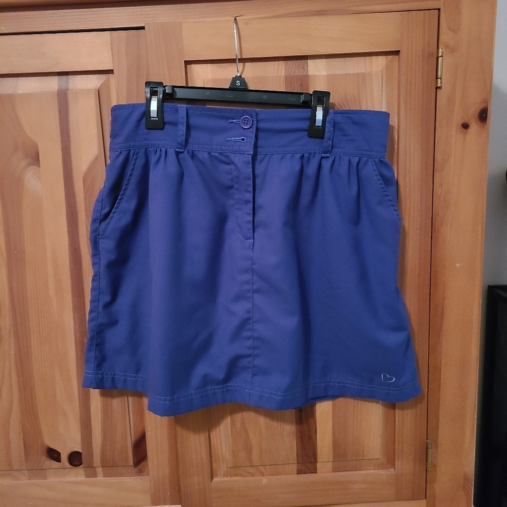 Purple mini skirt